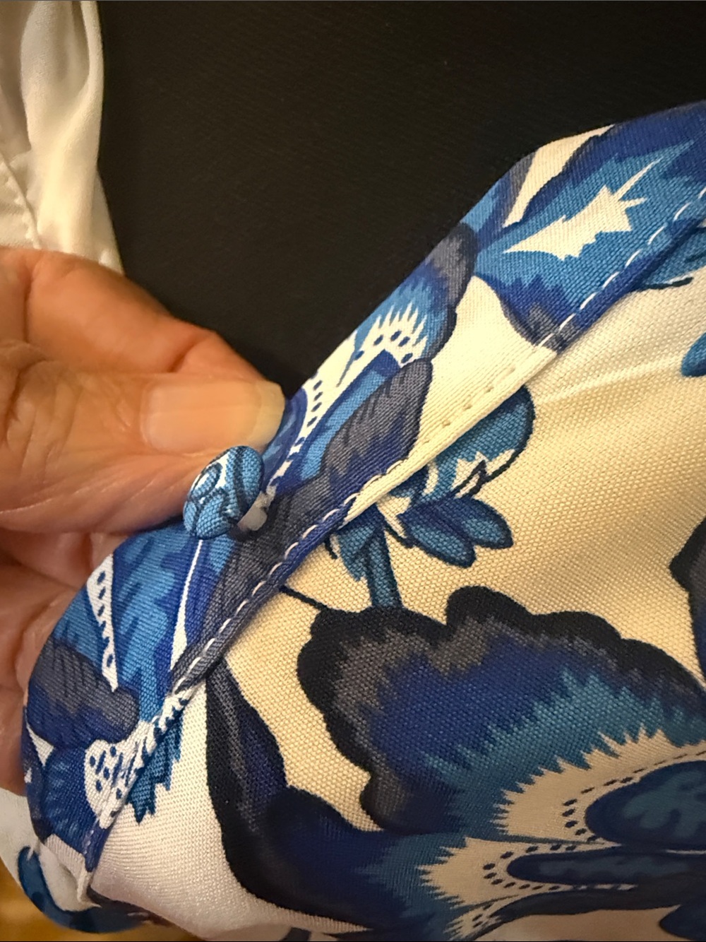 Sugarlips Blue and White Floral Belted Midi Dress - Picture 3 of 10